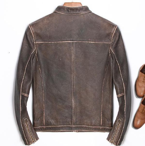 2020 genuine jackets men vintage business casual coat brown natural real leather bomber jacket campera de cuero hombre, Black
2020 genuine jackets men vintage business casual coat brown natural real leather bomber jacket campera de cuero hombre, Black