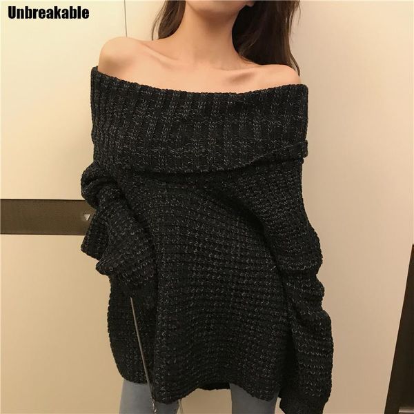 women's sweaters black irregular knitting sweater loose fit slash neck sleeveless pullover women fashion tide autumn winter 2021 jumpe, White;black
women's sweaters black irregular knitting sweater loose fit slash neck sleeveless pullover women fashion tide autumn winter 2021 jumpe, White;black