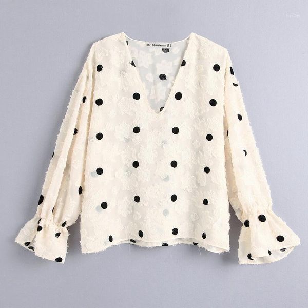 stylish women blouse shirt autumn 2019 new fashion embroidery dot with jacquard floral pattern1, White
stylish women blouse shirt autumn 2019 new fashion embroidery dot with jacquard floral pattern1, White