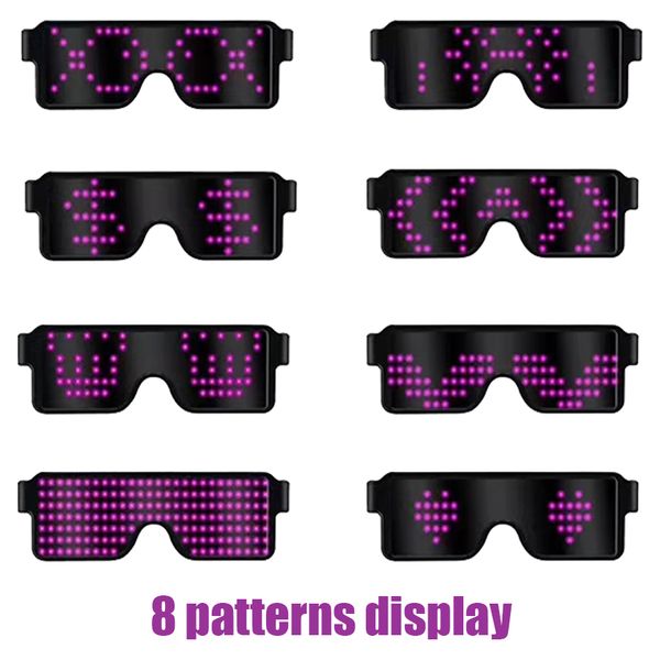 led new 11 modes display quick flash party glasses usb charging luminous glasses christmas grand event party decorations toy
led new 11 modes display quick flash party glasses usb charging luminous glasses christmas grand event party decorations toy