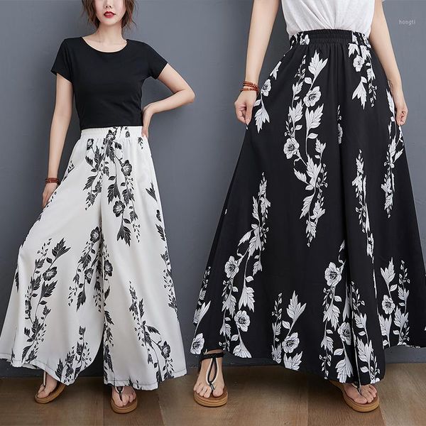 floral print loose trousers for women fashion pantalones mujer cintura alta pastel women's trousers elastic female pants1, Black;white
floral print loose trousers for women fashion pantalones mujer cintura alta pastel women's trousers elastic female pants1, Black;white