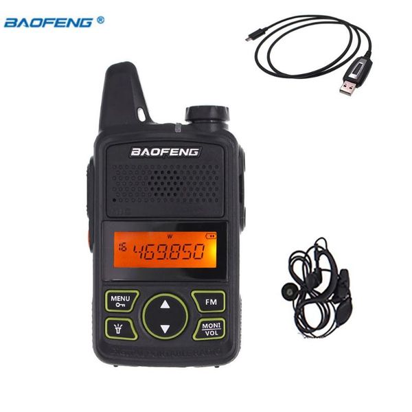 walkie talkie baofeng t1 mini two way radio bf-t1 uhf 400-470mhz 20ch portable ham fm cb handheld transceiver + cable
walkie talkie baofeng t1 mini two way radio bf-t1 uhf 400-470mhz 20ch portable ham fm cb handheld transceiver + cable