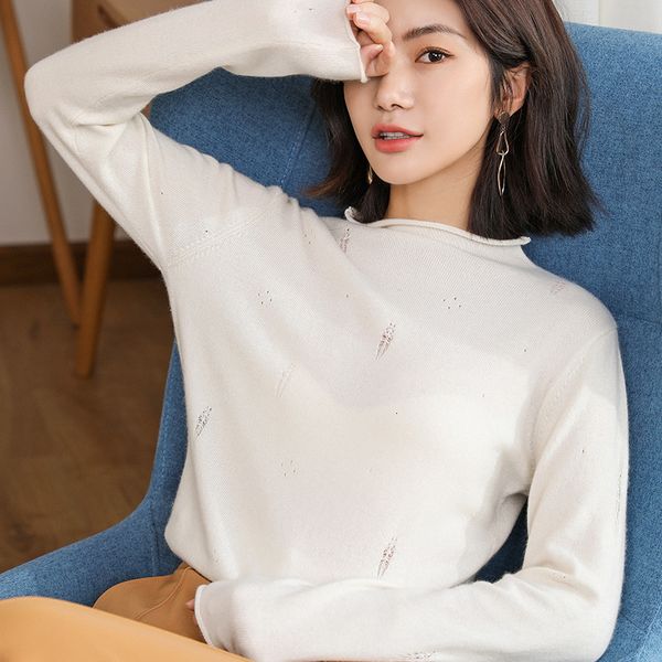 2021 jumpers 100% pure cashmere malha blouses by pullovers new winter six pattern clothes e6xy, White;black
2021 jumpers 100% pure cashmere malha blouses by pullovers new winter six pattern clothes e6xy, White;black