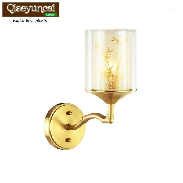 qiseyuncai new chinese style simple copper wall lamp aisle corridor bedroom balcony retro garden bamboo copper lamps1
qiseyuncai new chinese style simple copper wall lamp aisle corridor bedroom balcony retro garden bamboo copper lamps1