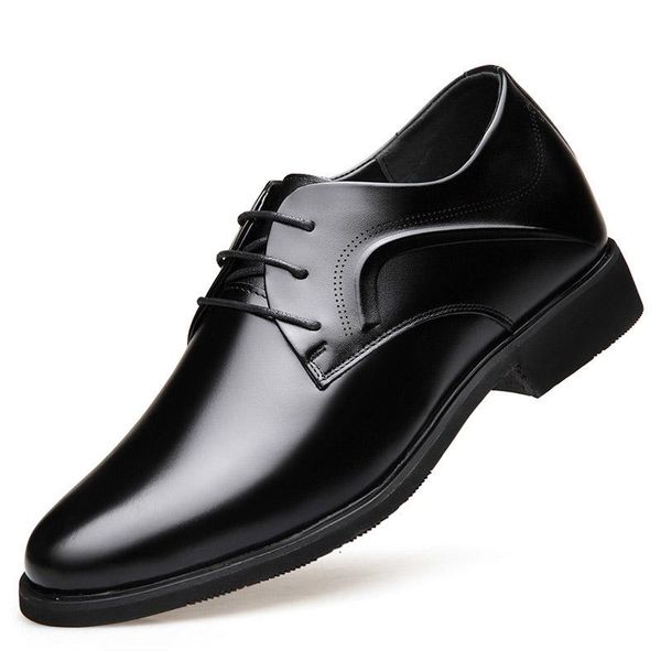 dress shoes simple and luxurious leather breathable formalwear business men's pointed height increased 6cm wedding men, Black
dress shoes simple and luxurious leather breathable formalwear business men's pointed height increased 6cm wedding men, Black