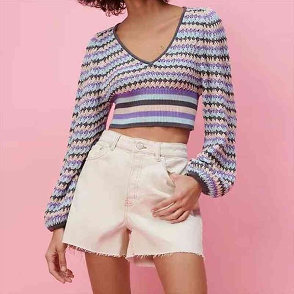 za spring striped knitted sweater women arrival v-neck jersey long puff sleeve pullovers navel exposed knitting jumper, White;black
za spring striped knitted sweater women arrival v-neck jersey long puff sleeve pullovers navel exposed knitting jumper, White;black