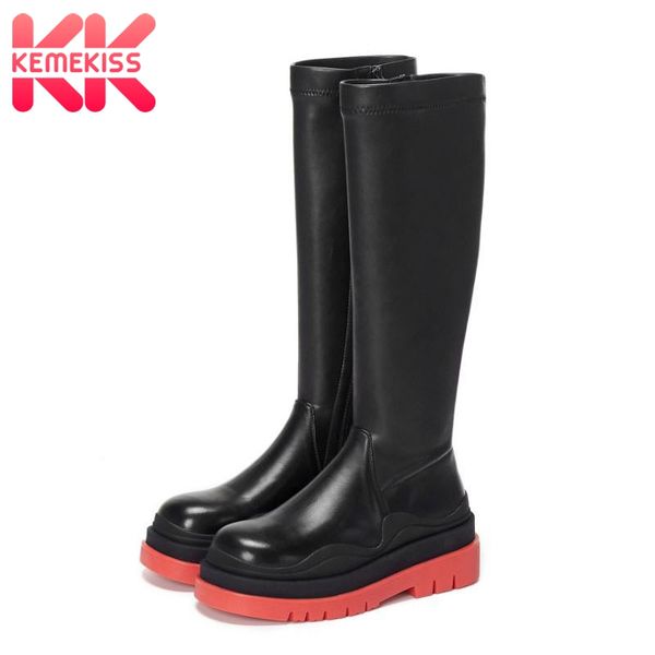 kemekiss women knee boots real leather fashion platform warm winter high heel shoes woman zipper long boot footwear size 34-39, Black
kemekiss women knee boots real leather fashion platform warm winter high heel shoes woman zipper long boot footwear size 34-39, Black