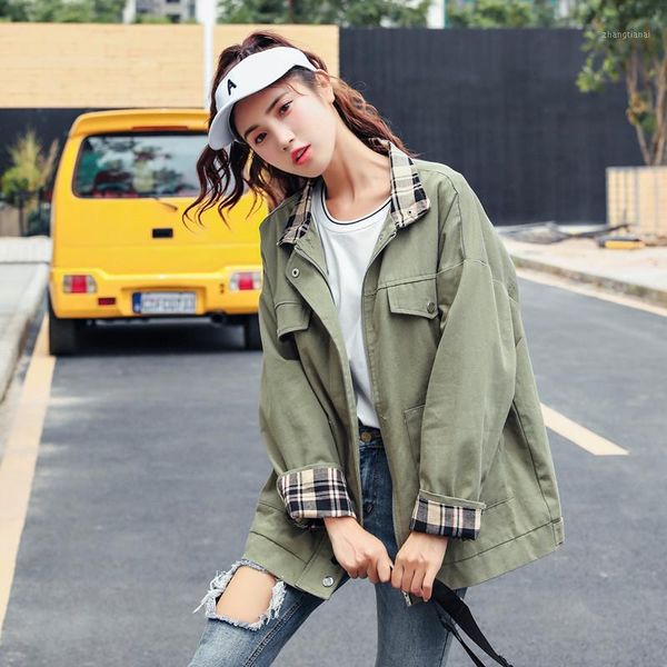 women jacket winter and autumn korean style jacket hip hop long sleeve loose hoodie pocket outwear womens hologram nn50jk1, Black;brown
women jacket winter and autumn korean style jacket hip hop long sleeve loose hoodie pocket outwear womens hologram nn50jk1, Black;brown