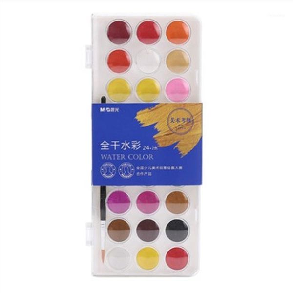 gift sets 18/24/36 colors solid watercolor paint + brush pen set tin box art supply1
gift sets 18/24/36 colors solid watercolor paint + brush pen set tin box art supply1