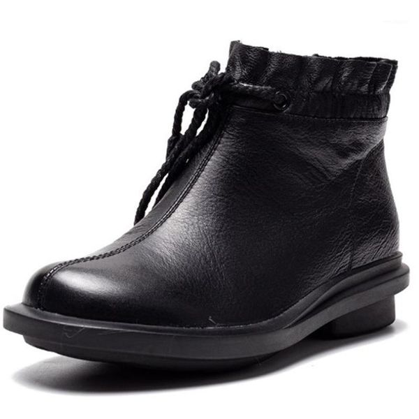 retro style cow full grain natural leather ankle boots shoes women footwear black round toes riding shoes for women winter 191
retro style cow full grain natural leather ankle boots shoes women footwear black round toes riding shoes for women winter 191