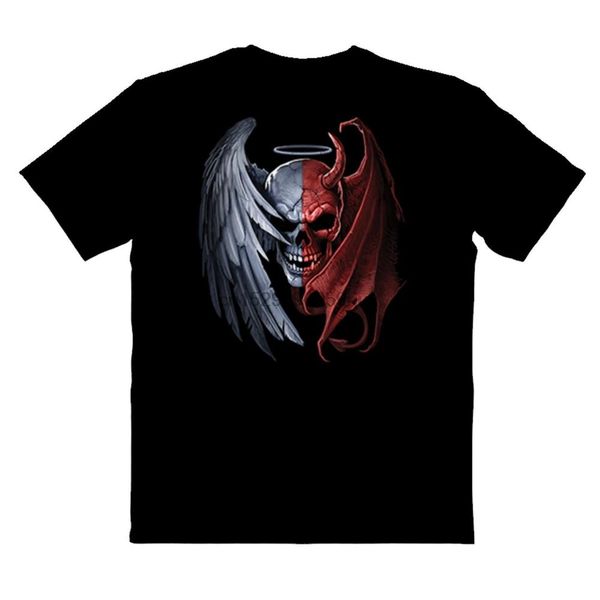 heaven and hell skull horror tee sport hooded sweatshirt hoodie
