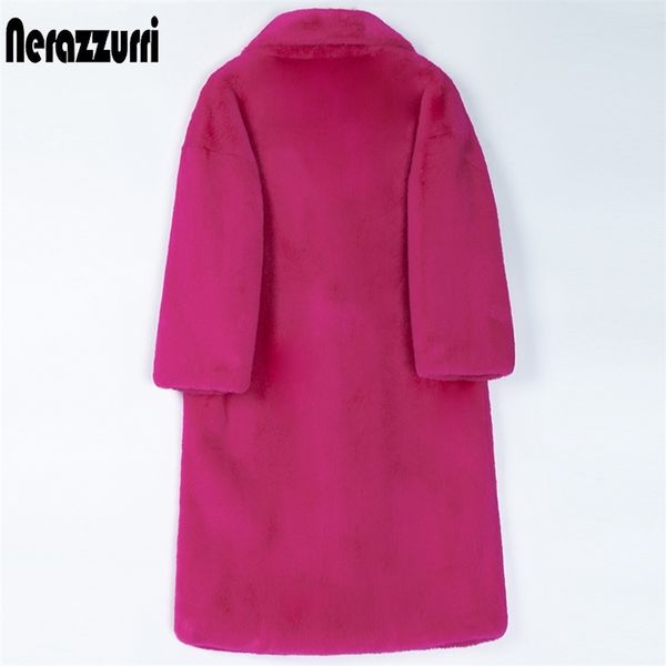 nerazzurri winter long faux fur coat women lapel plus size outerwear for women 4xl 5xl 6xl warm soft fluffy fur coats for women 201209, Black
nerazzurri winter long faux fur coat women lapel plus size outerwear for women 4xl 5xl 6xl warm soft fluffy fur coats for women 201209, Black