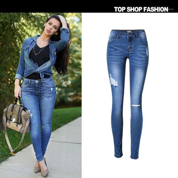 new selling europe and the united states women's waist slim hole beggar cat stretch denim pants feet size1, Blue
new selling europe and the united states women's waist slim hole beggar cat stretch denim pants feet size1, Blue