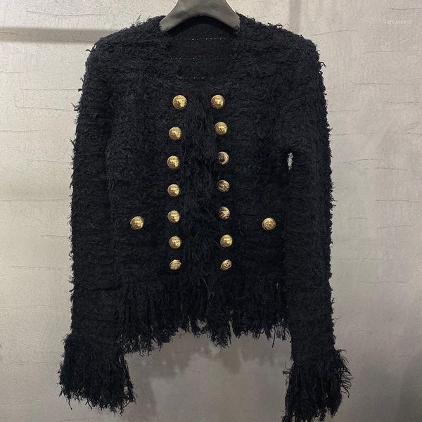 women's jackets grand designer jacket for women street tassel coat o-neck long sleeve open stitch outerwear female 20211, Black;brown
women's jackets grand designer jacket for women street tassel coat o-neck long sleeve open stitch outerwear female 20211, Black;brown