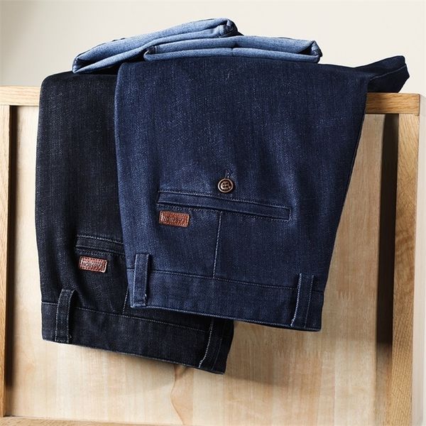 2021 autumn men jeans losse fit black blue business jeans denim stretch staight leg pants trousers casual distressed size 42 201128
2021 autumn men jeans losse fit black blue business jeans denim stretch staight leg pants trousers casual distressed size 42 201128