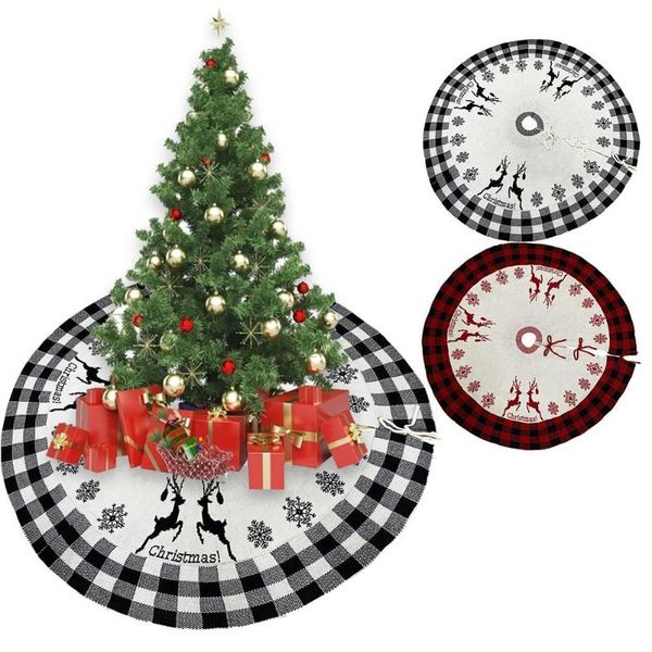 christmas tree skirt black and white lattice snowflake elk design for christmas holiday home party tree mat decoration
christmas tree skirt black and white lattice snowflake elk design for christmas holiday home party tree mat decoration