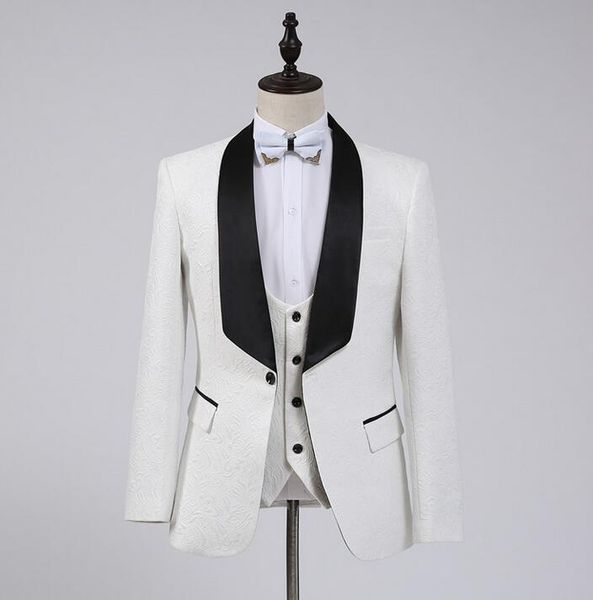 singer stage white chorus groom wedding suits for men blazer boys prom suits fashion slim masculino designs latest coat + vest, White;black
singer stage white chorus groom wedding suits for men blazer boys prom suits fashion slim masculino designs latest coat + vest, White;black