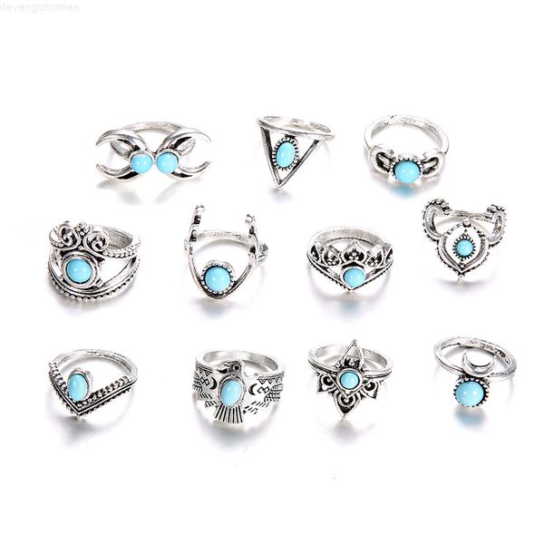 mix stone 11 design factory/set knuckle vintage set for women boho geometric pattern flower rings party bohemian jewelry, Silver
mix stone 11 design factory/set knuckle vintage set for women boho geometric pattern flower rings party bohemian jewelry, Silver