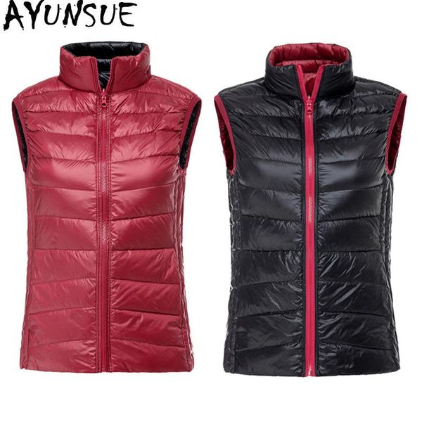 ayunsue 2020 new puffer vest women light down jacket women waistcoat sleeveless jacket vests of outerwear double side wear, Black;white
ayunsue 2020 new puffer vest women light down jacket women waistcoat sleeveless jacket vests of outerwear double side wear, Black;white