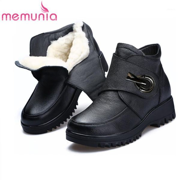 memunia 2020 women ankle boots keep warm snow boots genuine leather flat shoes comfortable casual mother winter shoes1, Black
memunia 2020 women ankle boots keep warm snow boots genuine leather flat shoes comfortable casual mother winter shoes1, Black