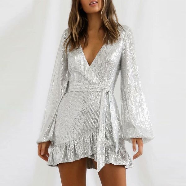 2021 new spring autumn women ruffles long sleeves party sequins ladies blet elegant girls v-neck causal outfits nc73, Black;gray
2021 new spring autumn women ruffles long sleeves party sequins ladies blet elegant girls v-neck causal outfits nc73, Black;gray