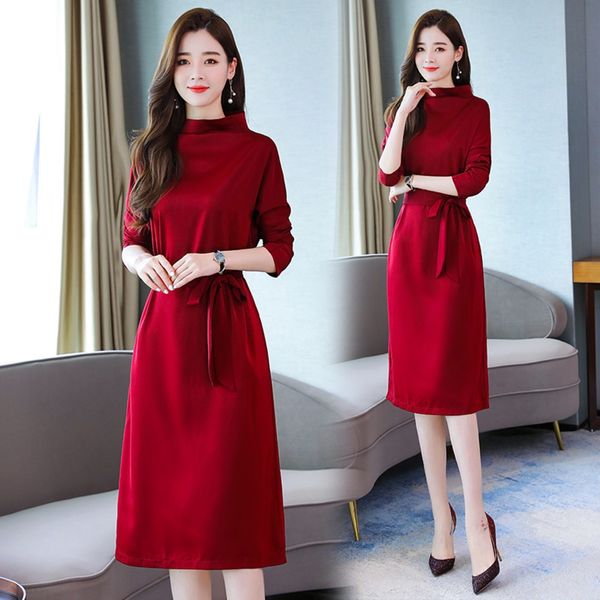 fashion dress women's fashionable 2020 slimming temperament long skirt long skirt slim british stitching red over-knee mid-length aline, Black;gray
fashion dress women's fashionable 2020 slimming temperament long skirt long skirt slim british stitching red over-knee mid-length aline, Black;gray
