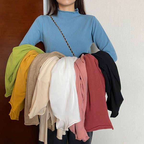 половина высокого воротника нижнего пальто top свитер женщины autumnwinter и осень платья 2020 новый стиля с тонким sweaterslim вязать свите, White;black
половина высокого воротника нижнего пальто top свитер женщины autumnwinter и осень платья 2020 новый стиля с тонким sweaterslim вязать свите, White;black