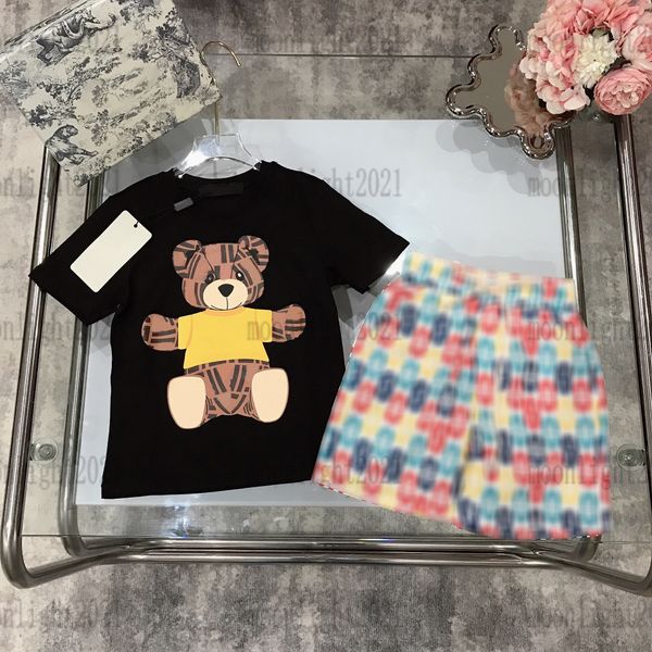 22ss boys black t shirts+ shorts sets casual bear printing sports suits cotton tracksuits short sleeve color childrens suit brand clothing c, White
22ss boys black t shirts+ shorts sets casual bear printing sports suits cotton tracksuits short sleeve color childrens suit brand clothing c, White