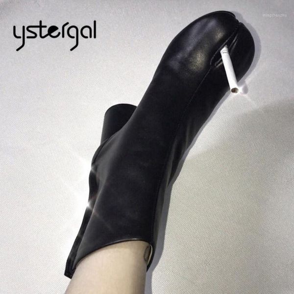 boots ystergal split toe women ankle round high heel botas mujer genuine leather short booties female black autumn boot1
boots ystergal split toe women ankle round high heel botas mujer genuine leather short booties female black autumn boot1