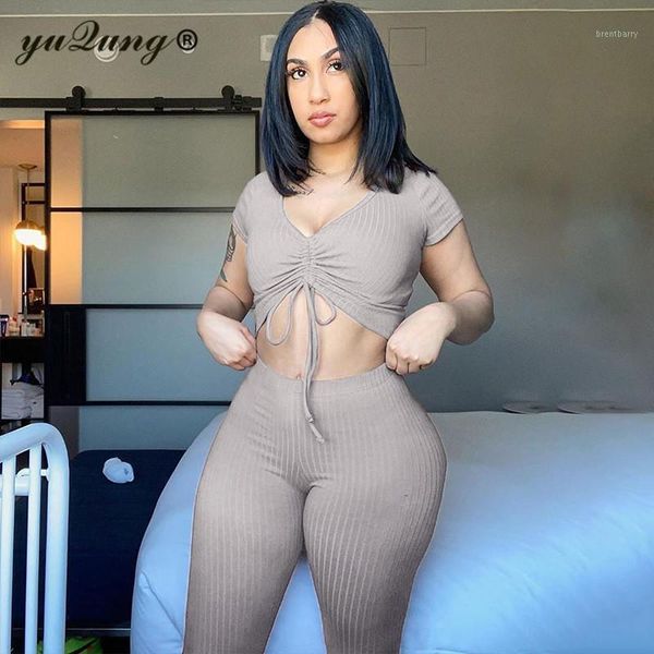 yuqung women's two piece sets v-neck short sleeve 2020 ruched crop pants female matching sets streetwear tracksuits1, White
yuqung women's two piece sets v-neck short sleeve 2020 ruched crop pants female matching sets streetwear tracksuits1, White