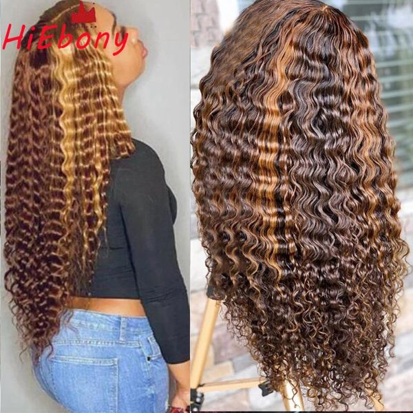 lace wigs hiebony preplucked remy human hair front highlight deep wave 180% density 13x4 frontal with baby, Black;brown
lace wigs hiebony preplucked remy human hair front highlight deep wave 180% density 13x4 frontal with baby, Black;brown
