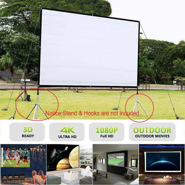 projection screens 100/120" 16:9 hd 3d projector screen simple curtain home outdoor movie ktv office portable cinema theater
projection screens 100/120" 16:9 hd 3d projector screen simple curtain home outdoor movie ktv office portable cinema theater