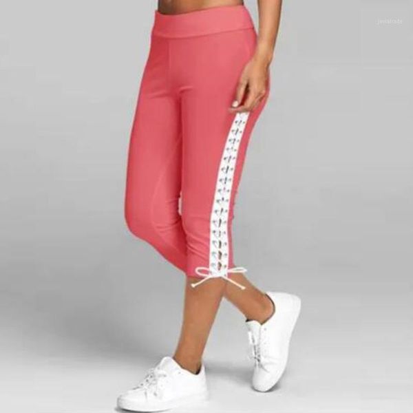 fashion women solid color bandage elastic stretch high waist cropped pants trousers casual skinny pencil sweatpants capris#p31, Black;white
fashion women solid color bandage elastic stretch high waist cropped pants trousers casual skinny pencil sweatpants capris#p31, Black;white