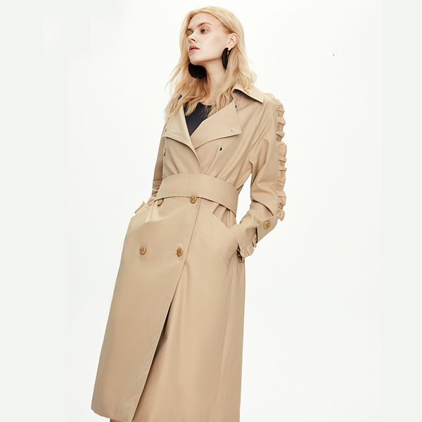 2021 new coat ruffle sleeve design turn down collar double breasted women long trench femme abrigo streetwear lxoj, Tan;black
2021 new coat ruffle sleeve design turn down collar double breasted women long trench femme abrigo streetwear lxoj, Tan;black