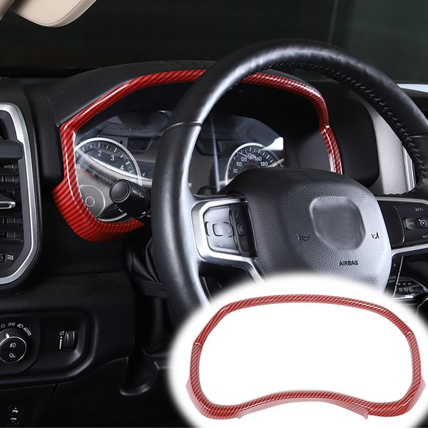 red carbon fiber dashboard meter frame cover trim for dodge ram 1500 2018 2019 2020 interior accessories
red carbon fiber dashboard meter frame cover trim for dodge ram 1500 2018 2019 2020 interior accessories