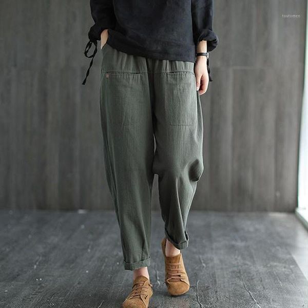 johnature full length loose leisure elastic waist straight pants 2020 autumn new simple comfortable all-match women fashion pant1, Black;white
johnature full length loose leisure elastic waist straight pants 2020 autumn new simple comfortable all-match women fashion pant1, Black;white