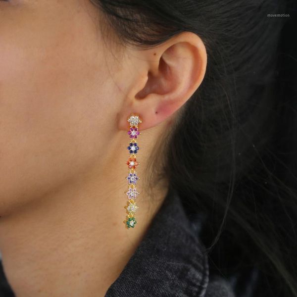 gold rainbow cz flower long drop earring 2020 spring new daisy flower charms beautiful colorful gold jewelry1, Silver
gold rainbow cz flower long drop earring 2020 spring new daisy flower charms beautiful colorful gold jewelry1, Silver