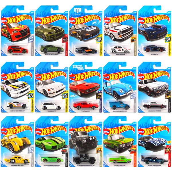 1-72 Pcs Original 1:64 Heels Children Simulation Metal Mini Racing Kids Taxiing Alloy Model Toy Car Set Oyuncak Boy Gift
