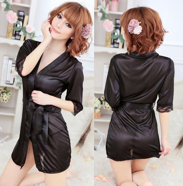 women's sleepwear wholesale- women sleep ware rayon silk lingerie nightgown nightdress robes pajamas camisola vestidos femininos nighti, Black;red
women's sleepwear wholesale- women sleep ware rayon silk lingerie nightgown nightdress robes pajamas camisola vestidos femininos nighti, Black;red