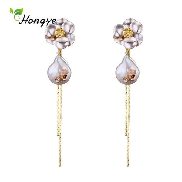 dangle & chandelier hongye vintage flower metal long tassel natural teardrop-shaped pearls drop earrings for women fashion brincos fine jewe, Silver
dangle & chandelier hongye vintage flower metal long tassel natural teardrop-shaped pearls drop earrings for women fashion brincos fine jewe, Silver
