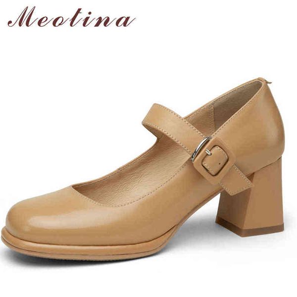 women's genuine leather shoes with cushions and buttons thick high heels square toe spring color 2 9, Black
women's genuine leather shoes with cushions and buttons thick high heels square toe spring color 2 9, Black