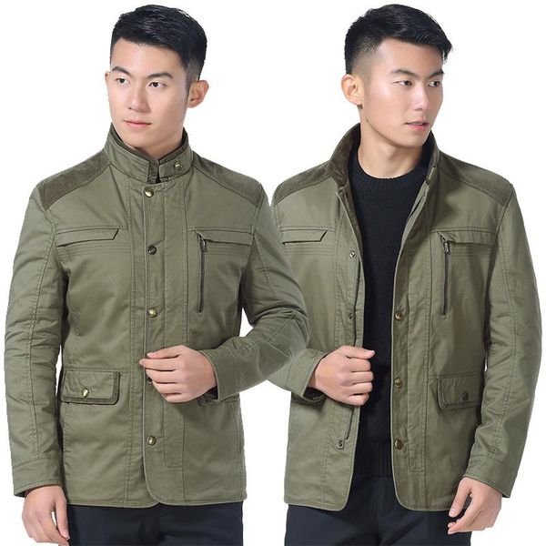 middle-aged stand collar solid color casual 2020 autumn & winter father-stand collar zipper casual coat, Black
middle-aged stand collar solid color casual 2020 autumn & winter father-stand collar zipper casual coat, Black