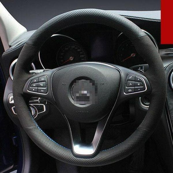 for benz c180l custom made anti slip car diy hand sewing steering wheel cover black leather anti-slip fit all season car accessories
for benz c180l custom made anti slip car diy hand sewing steering wheel cover black leather anti-slip fit all season car accessories