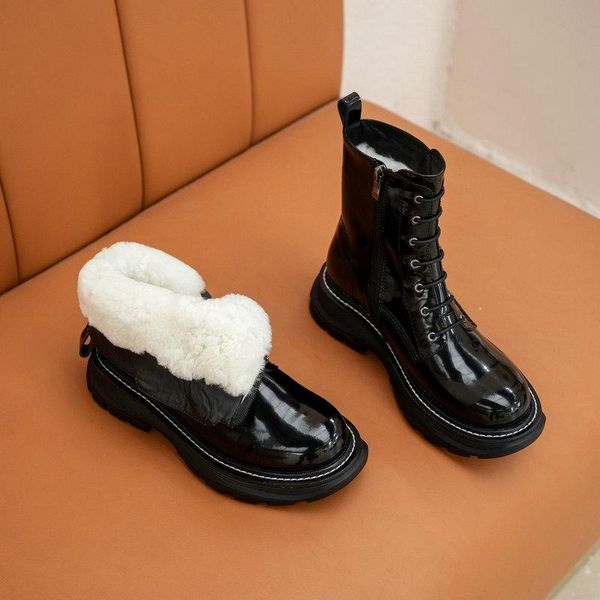 new arrival women cow leather ankle boots zipper keep warm winter snow boots platforms casual shoes woman basic, Black
new arrival women cow leather ankle boots zipper keep warm winter snow boots platforms casual shoes woman basic, Black
