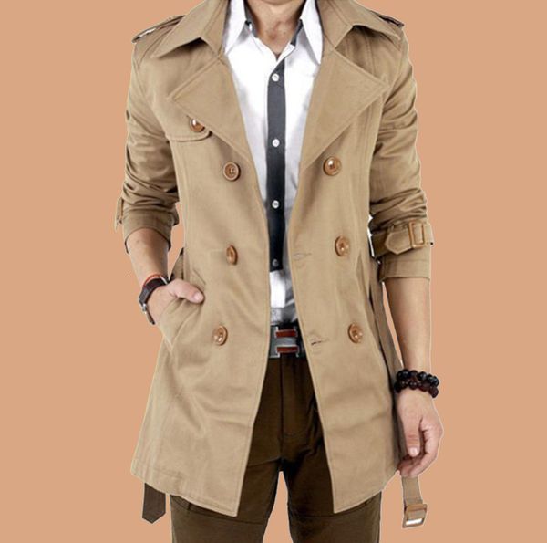 spring and autumn windbreaker medium length thin korean slim fit young students large loose coat men's fashion, Tan;black
spring and autumn windbreaker medium length thin korean slim fit young students large loose coat men's fashion, Tan;black