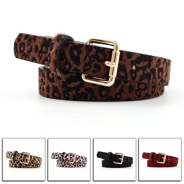 leopard print belts for gold square pin buckle waistband pu horse hair women dress jeans leather belt 105cm
leopard print belts for gold square pin buckle waistband pu horse hair women dress jeans leather belt 105cm