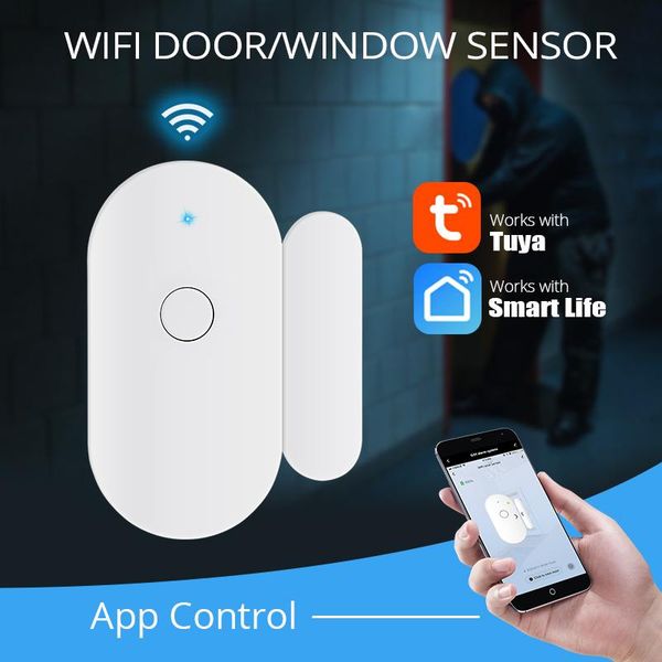 tuya smart wifi door sensor door open / closed detectors wifi app notification alert security alarm
tuya smart wifi door sensor door open / closed detectors wifi app notification alert security alarm