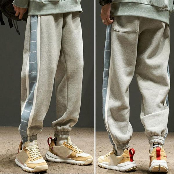 outdoor sport men casual sweat pants winter warm trousers big size mid-waist loose jogging fitness pants pantalones de hombre1, Black 
outdoor sport men casual sweat pants winter warm trousers big size mid-waist loose jogging fitness pants pantalones de hombre1, Black