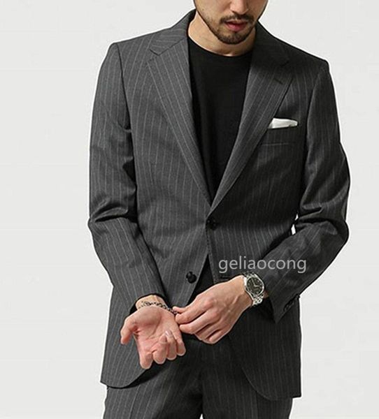 men's suits & blazers ( jacket+pants ) high-end fashion gray striped formal one button business suit groom wedding dress mens 2 piece s, White;black
men's suits & blazers ( jacket+pants ) high-end fashion gray striped formal one button business suit groom wedding dress mens 2 piece s, White;black