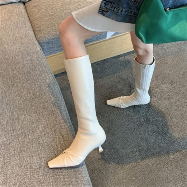 pxelena 2021 new designer ins knot stretch knee high boots women kitten heels lady shoes party date work office daily boot, Black
pxelena 2021 new designer ins knot stretch knee high boots women kitten heels lady shoes party date work office daily boot, Black